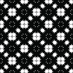 Black and white texture. Abstract seamless geometric pattern.
