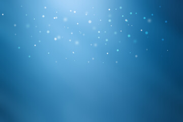 abstract blue bokeh background with glowing stars texture for Christmas.