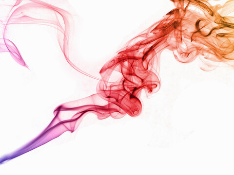 Pattern of smoke turbulence