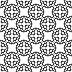 Black and white texture. Abstract seamless geometric pattern.
