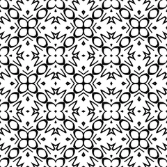 Fototapete Black and white texture. Abstract seamless geometric pattern.  © t2k4