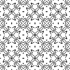 Black and white texture. Abstract seamless geometric pattern.
