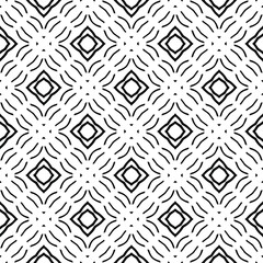 Black and white texture. Abstract seamless geometric pattern.
