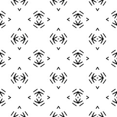 Black and white texture. Abstract seamless geometric pattern.
