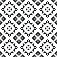 Black and white texture. Abstract seamless geometric pattern.
