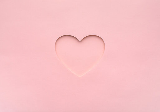 Pink Layout Shaped Heart