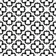 Black and white texture. Abstract seamless geometric pattern.
