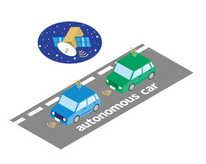 自動運転のイメージイラスト