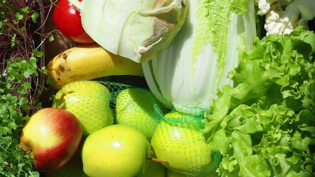 Foods High in Antioxidant, vitamins, fiber. Anticancer food. Healthy eating and balanced diet concept. Top view