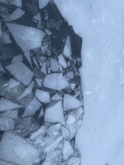 frozen water surface ice