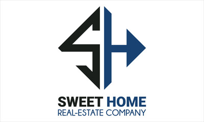 Sweet Home logo template 