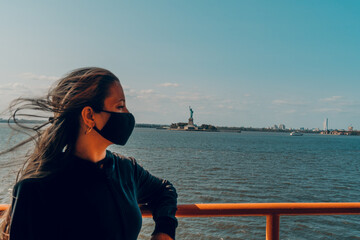 girl on the boat New York 