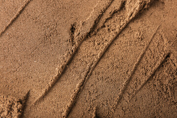 Texture of henna powder as background