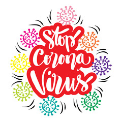 Stop coronavirus covid 19 vector quarantine poster.