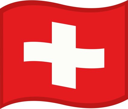 recommend clip art: Vector illustration of emoticon of the flag of switzerland