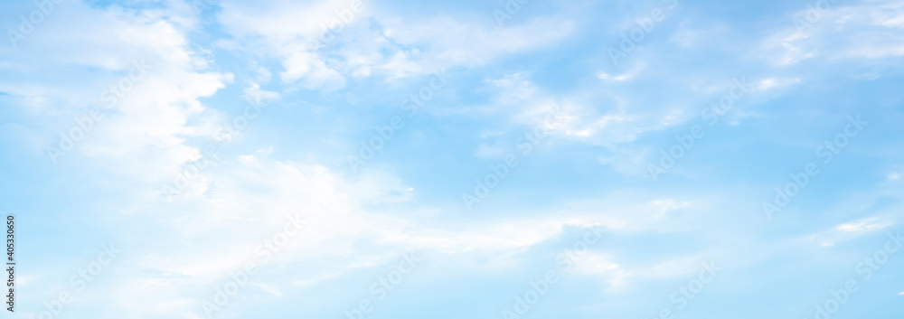 Wall mural Air clouds in the blue sky.abstract style for text and design,