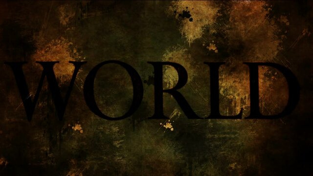 World text on grunge background