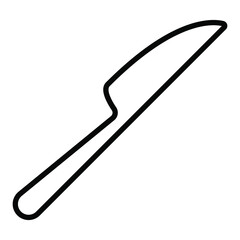 knife icon, kitchen utensil restaurant vector