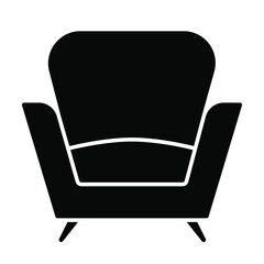 Fototapeta premium armchair icon, home interior vector