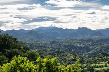 Naklejka na ściany i meble Tropical Wilderness and Mountains of Pampanga, Luzon, Philippines