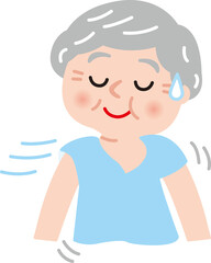 シニア熱中症対策風通しの良い服装