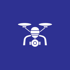 drone solid style icon vector illustration