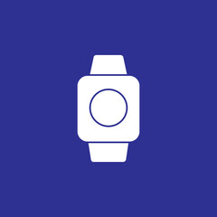 smartwatch gadget device solid style icon vector illustration