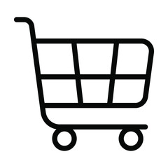 Plakat shopping cart icon vector