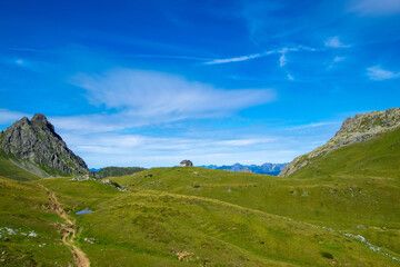 mountain landscape in the summer (Montafon, Vorarlberg, Austria)
