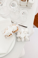 Gift box with homemade white marshmallows