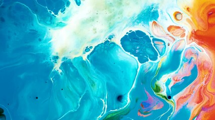 4K Footage, Abstract liquid painting texture closeup, color splash background, Luxury colors Slow motion shot,
 - Powered by Adobe