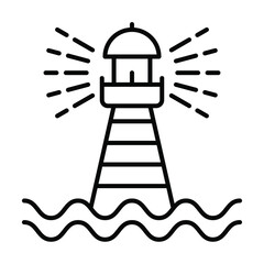 lighthouse icon vector