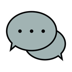 chat bubble icon vector