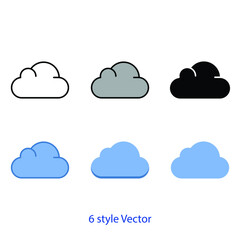 cloud icon vector