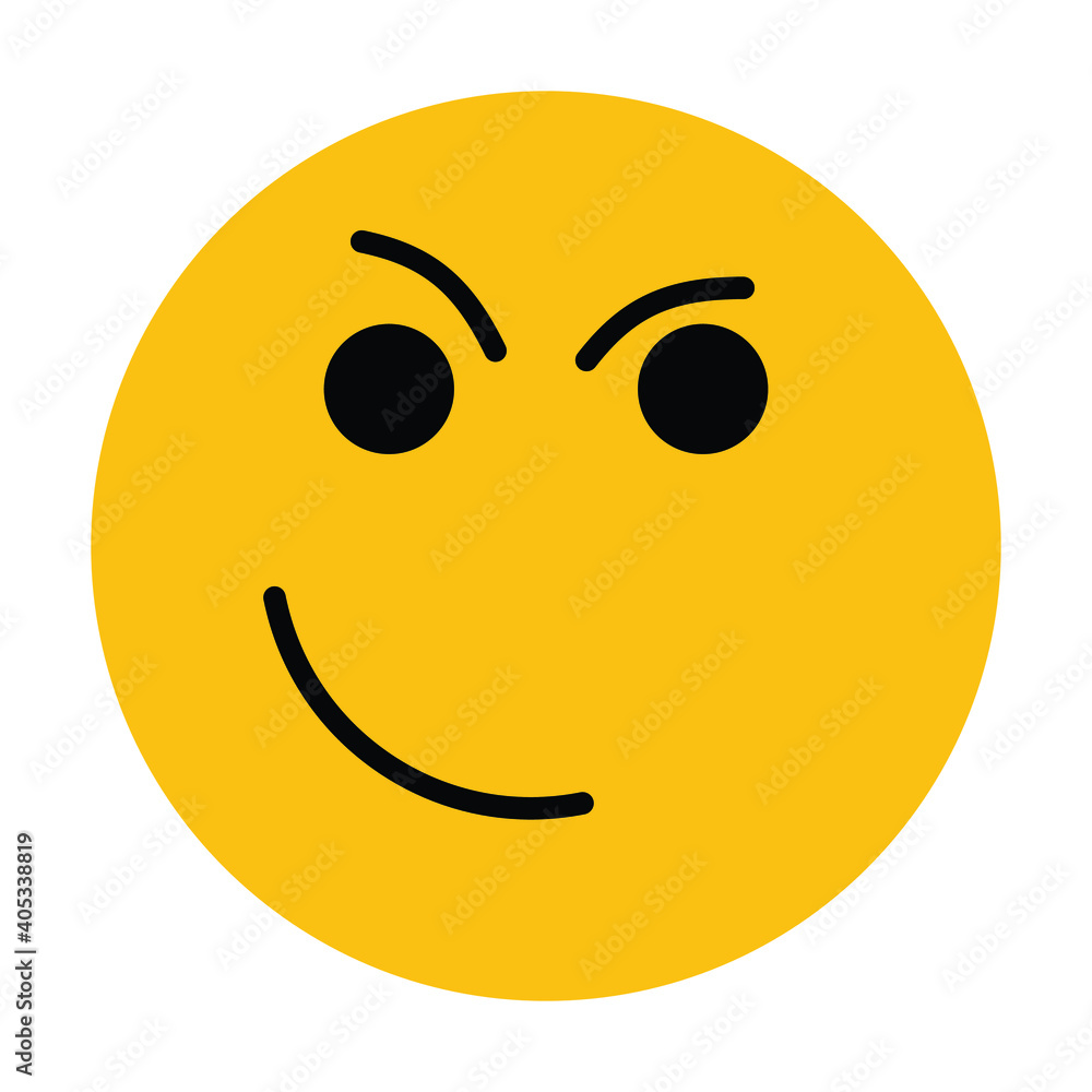 Wall mural sad, happy, moody, surprised, angry, smile emoticon smiley icon vector