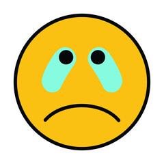 sad, happy, moody, surprised, angry, smile emoticon smiley icon vector