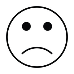 Fototapeta premium sad, happy, moody, surprised, angry, smile emoticon smiley icon vector