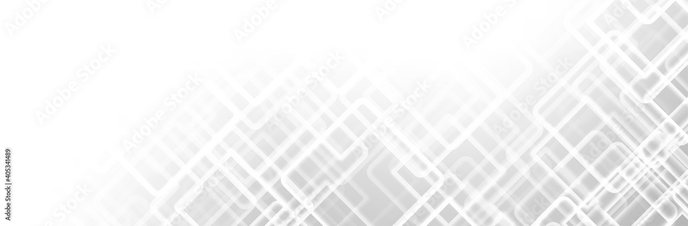 Poster abstract white background. geometric square pattern. bright gray backdrop. neutral calm vector illus