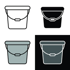 bucket icon vector