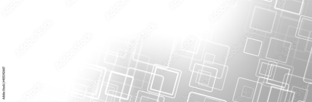 Aufkleber abstract white background. geometric square pattern. bright gray backdrop. neutral calm vector illus