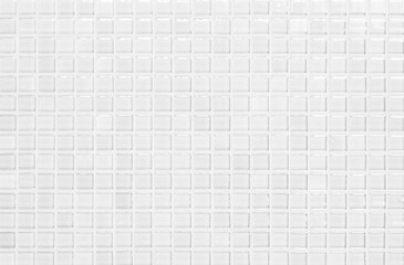 White or gray ceramic wall and floor tiles abstract background. Design geometric mosaic texture decoration of the bedroom. Simple seamless pattern for backdrop hospital wall, canteen and grid paper.