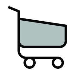 shopping cart icon vector