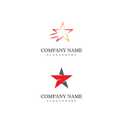 Obraz premium Star icon Template vector illustration design