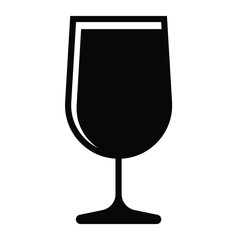 wine glass icon vector