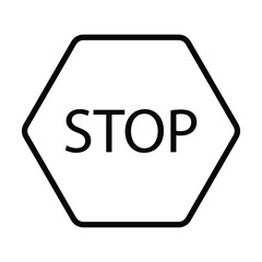 stop sign icon vector