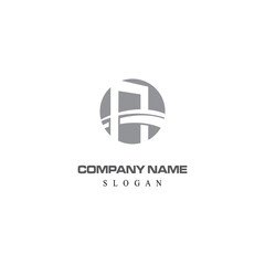 Fototapeta premium Bridge Logo Template vector icon illustration design