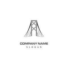 Bridge Logo Template vector icon illustration design
