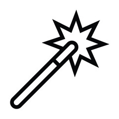 magic wand icon vector
