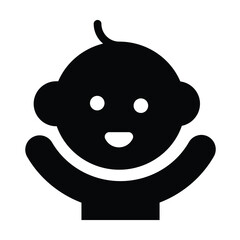 baby icon vector