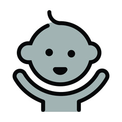 baby icon vector